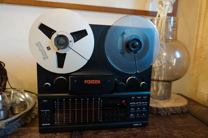 Fostex Model 80 - 8-sporen bandrecorder, Audio, Tv en Foto, Bandrecorder, Bandrecorder, Met banden, Ophalen of Verzenden