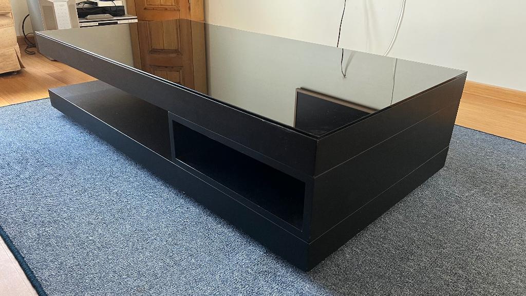 Table basse design, Maison & Meubles, Tables | Tables de salon, Enlèvement, Utilisé, Verre