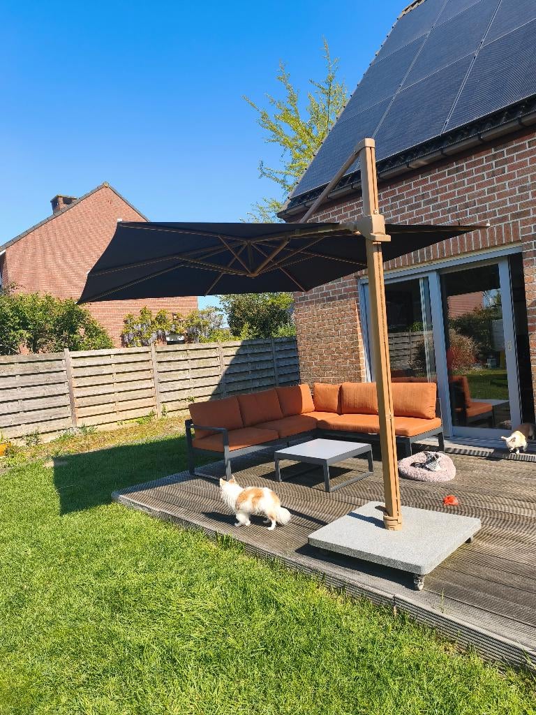 Parasol, Tuin en Terras, Parasols, Ophalen, Zo goed als nieuw, Parasolvoet, Verstelbaar