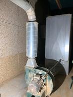 Stofafzuiging met filterkast en container, Ophalen