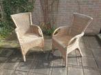 Set van 2 rieten/rotan stoelen, Jardin & Terrasse, Chaises de jardin, Enlèvement, Utilisé, Rotin