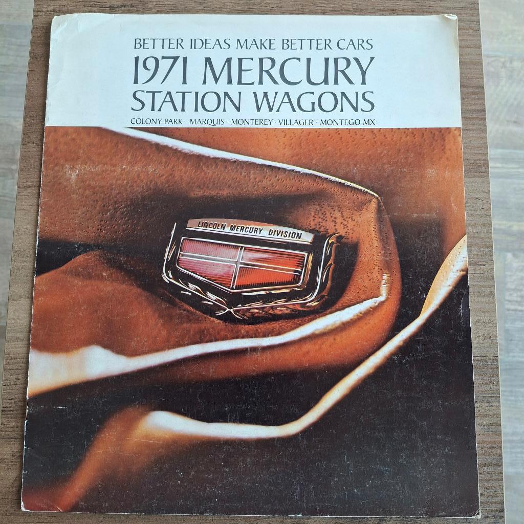 1971  MERCURY  STATION WAGONS, Livres, Autos | Brochures & Magazines, Enlèvement ou Envoi, Comme neuf, Ford