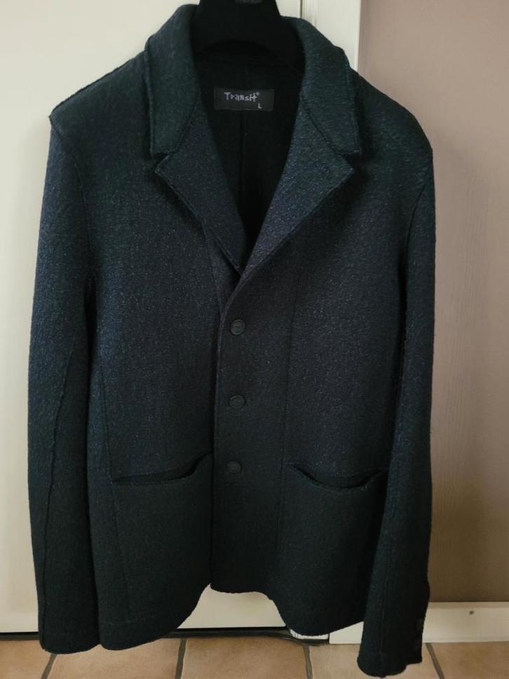 Veste en laine épaisse de la marque Transit, L... comme neuv, Vêtements | Hommes, Costumes & Vestes, Taille 52/54 (L), Noir, Enlèvement ou Envoi