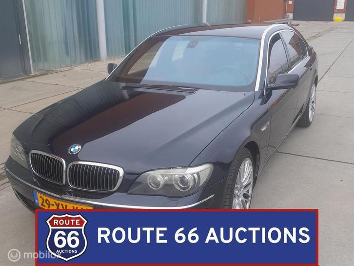 BMW 760Li | 2007 | Route 66 Auctions, Auto's, BMW, Bedrijf, Te koop, 7 Reeks, Benzine, Overige carrosserie, Handgeschakeld, Zwart