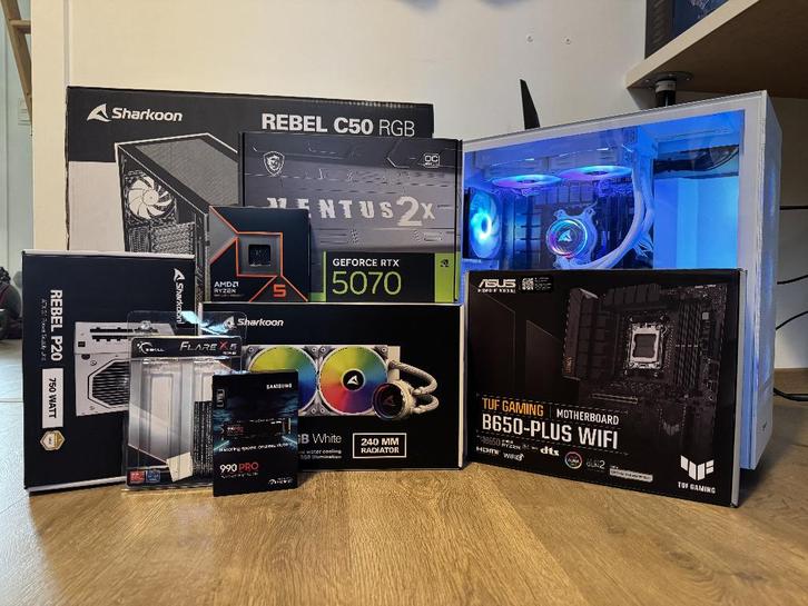 Gaming PC - RTX 5070 & AMD Ryzen 5 9600X (2025), Informatique & Logiciels, Ordinateurs de bureau, Comme neuf, 16 GB, Gaming, Enlèvement