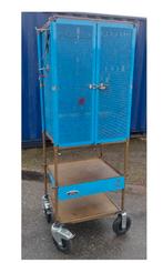 Prof. Mobiele werkkast Opbergkast met wandborden en haken., Ophalen of Verzenden, Zo goed als nieuw