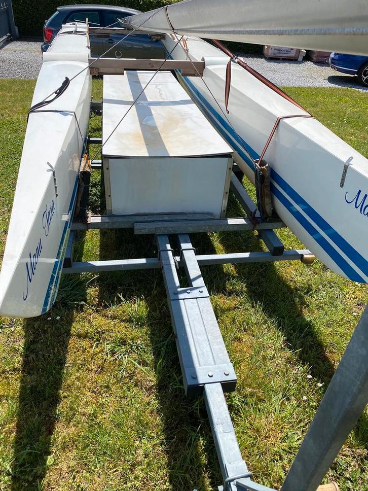 Remorque de route Catamaran, Sports nautiques & Bateaux, Remorques bateau, Utilisé, Enlèvement