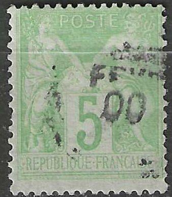 Frankrijk 1898/1900 - Yvert 106 - Type Sage - 5 c. (ST), Postzegels en Munten, Postzegels | Europa | Frankrijk, Gestempeld, Verzenden