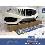 W205 C43 AMG VOORBUMPER + GT GRIL Mercedes C Klasse WIT COMP, Gebruikt, -, Voor, Ophalen of Verzenden