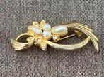 Très belle broche , ornée de perles et de cristaux, Enlèvement ou Envoi, Comme neuf