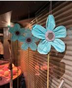 Lot de 3 fleurs en textile et papier, Enlèvement, Utilisé