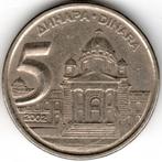 Joegoslavië : 5 Dinara 2002  KM#182  Ref 16199, Ophalen of Verzenden, Joegoslavië, Losse munt
