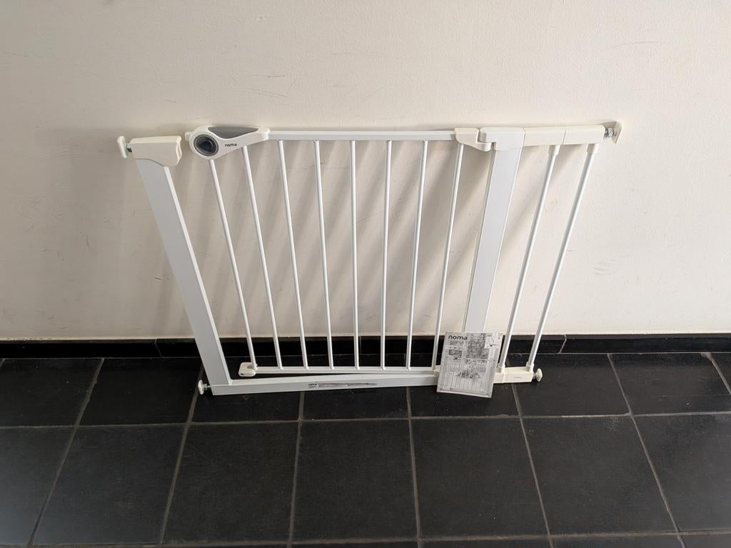 Traphekje zonder boren: Noma easy fit, Kinderen en Baby's, Traphekjes, Ophalen, Zo goed als nieuw, Klemhekje, Metaal of IJzer
