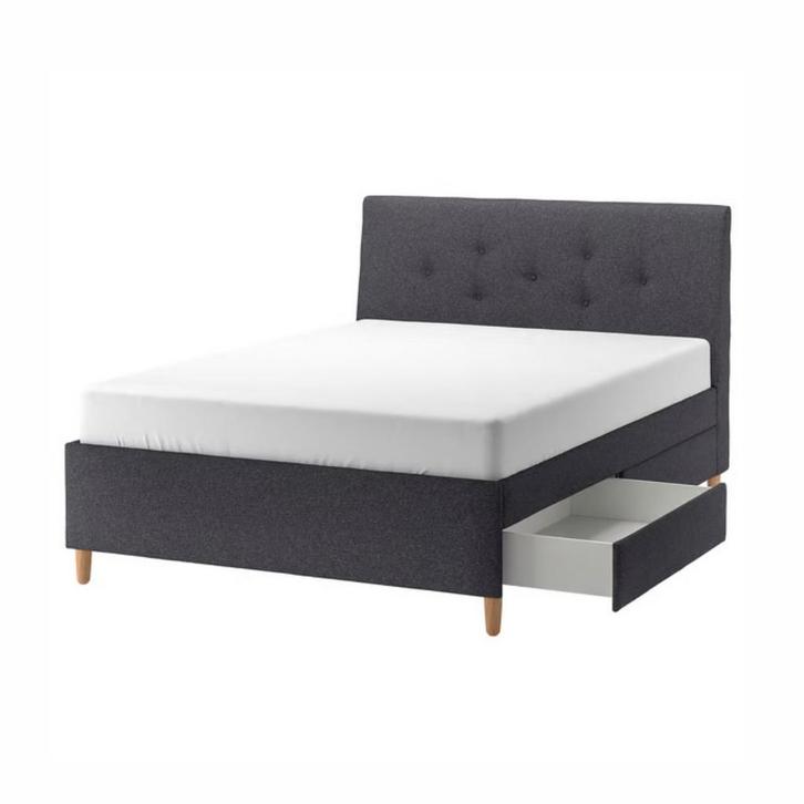 Cadre de lit IKEA Idanas 180x200, Maison & Meubles, Chambre à coucher | Lits boxsprings, Comme neuf, 180 cm, 200 cm, Deux personnes