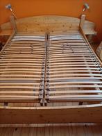 Houten 2 persoons bed, Huis en Inrichting, Slaapkamer | Bedden, Ophalen, Bruin, Tweepersoons, Scandinavisch