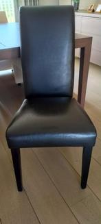 8 stoelen donker bruin hoge leuning, Huis en Inrichting, Stoelen, Ophalen, Gebruikt, Bruin, Vijf, Zes of meer stoelen