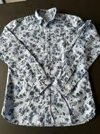 Jack & Jones Blauw hemd met bloemen. Maar S. Perfecte staat., Enlèvement ou Envoi, Comme neuf, Bleu