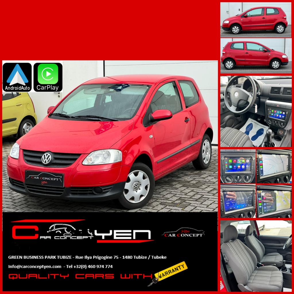 Volkswagen Fox 1.2i*Carplay*Android auto*Airco*Met keuring*, Autos, Volkswagen, Rouge, Achat, Entreprise, Boîte manuelle