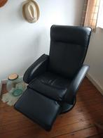 Leder zwart zeteltje, Huis en Inrichting, Ophalen, Zo goed als nieuw