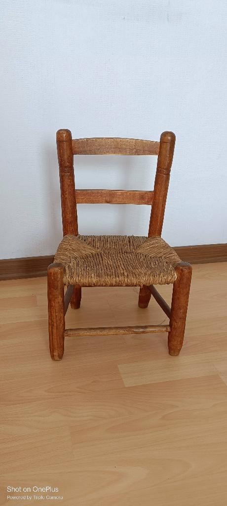 Chaise vintage en bois pour enfants/poupées, Enlèvement