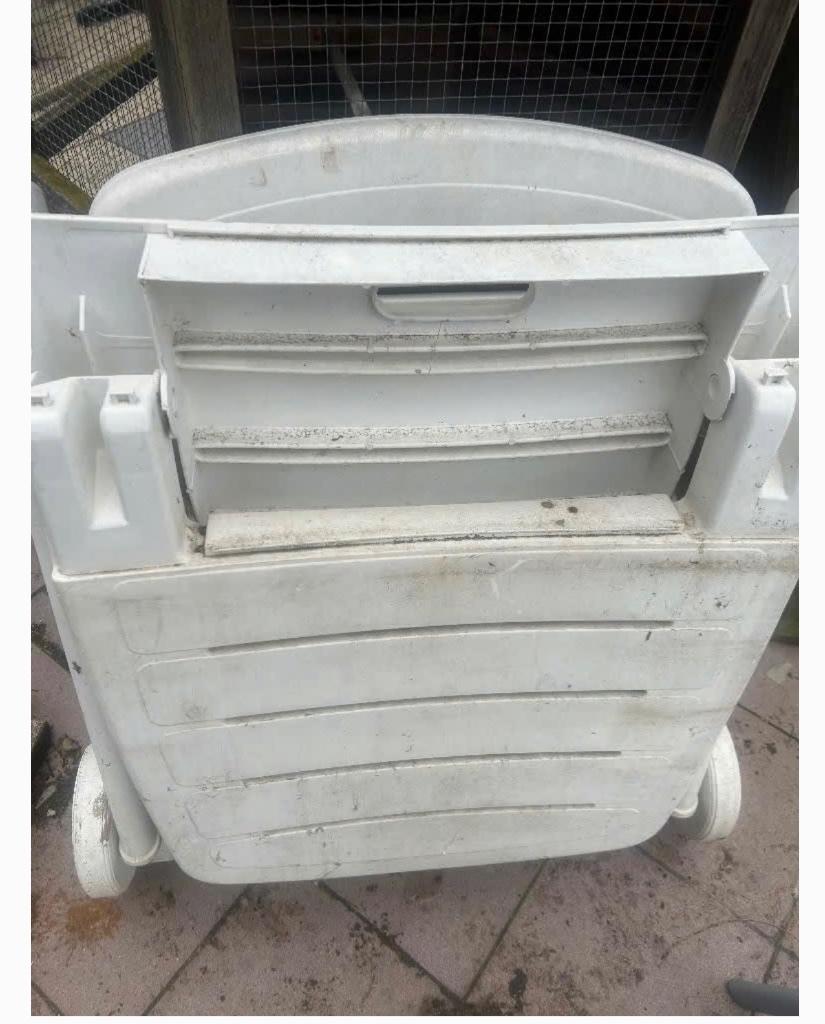 Ligzetel tuin op wielen, Jardin & Terrasse, Chaises longues, Enlèvement, Comme neuf, Plastique, Mobile