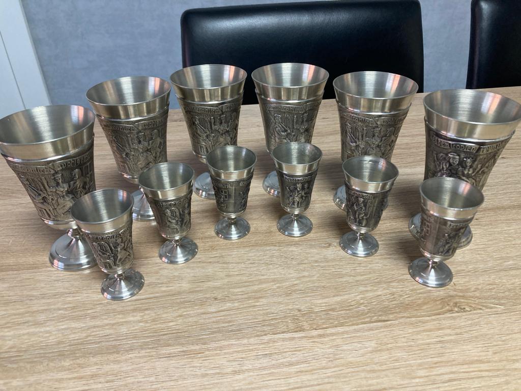 Tinnen bekers, Antiek en Kunst, Ophalen of Verzenden