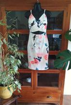 Frock Me uitgesneden jurkje met rozen, mt XS/S - nieuwstaat, Overige kleuren, Ophalen of Verzenden, Zo goed als nieuw, Knielengte