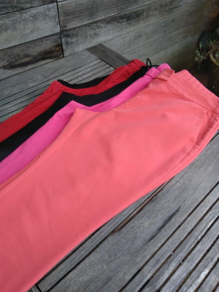 Gerry Weber :  5 Lange Broeken In Maat D48, Taille 46/48 (XL) ou plus grande, Enlèvement ou Envoi, Rose, Longs