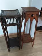 Twee antieke plantenstaanders  !, Huis en Inrichting, Woonaccessoires | Zuilen en Pilaren, Ophalen