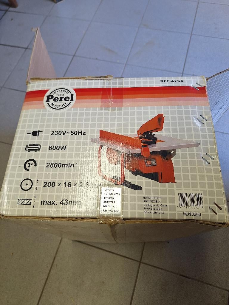 tafelzaag merk perel, Doe-het-zelf en Bouw, Ophalen, Gebruikt