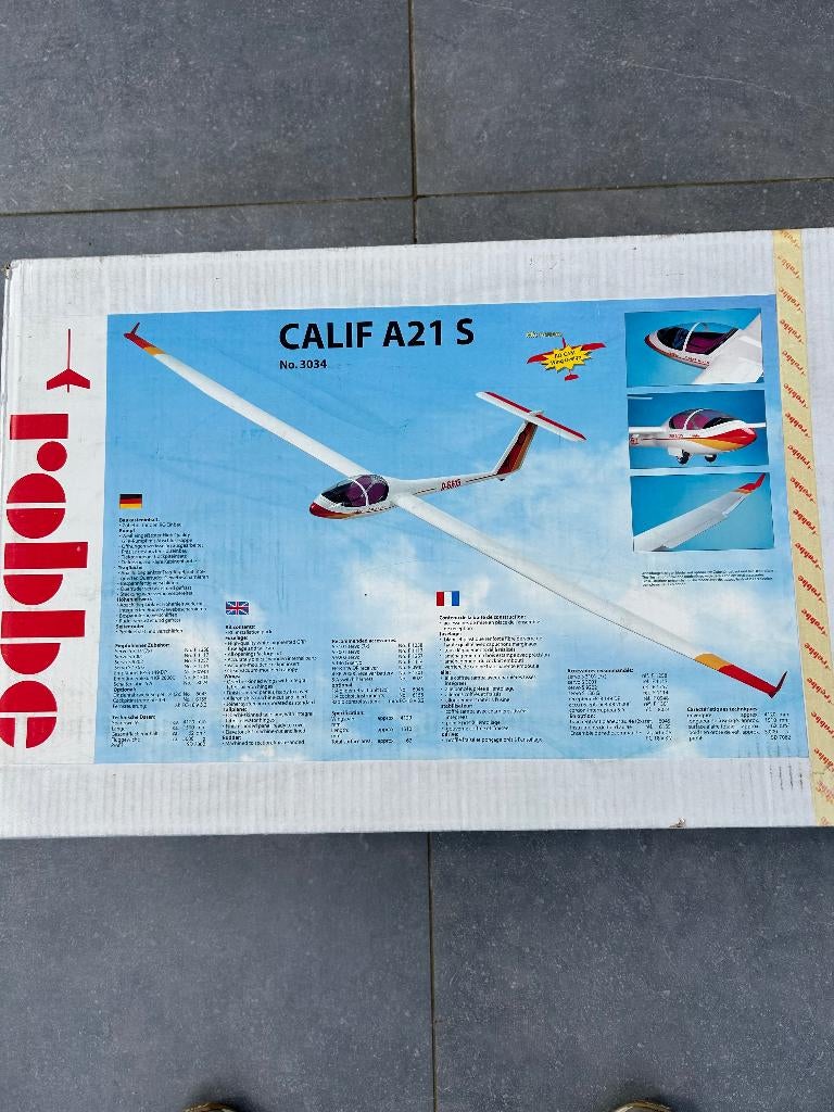 Robbe Calif A21 S bouwdoos 4,12m zwever vintage zeldzaam NOS, Hobby en Vrije tijd, Modelbouw | Radiografisch | Vliegtuigen, Nieuw