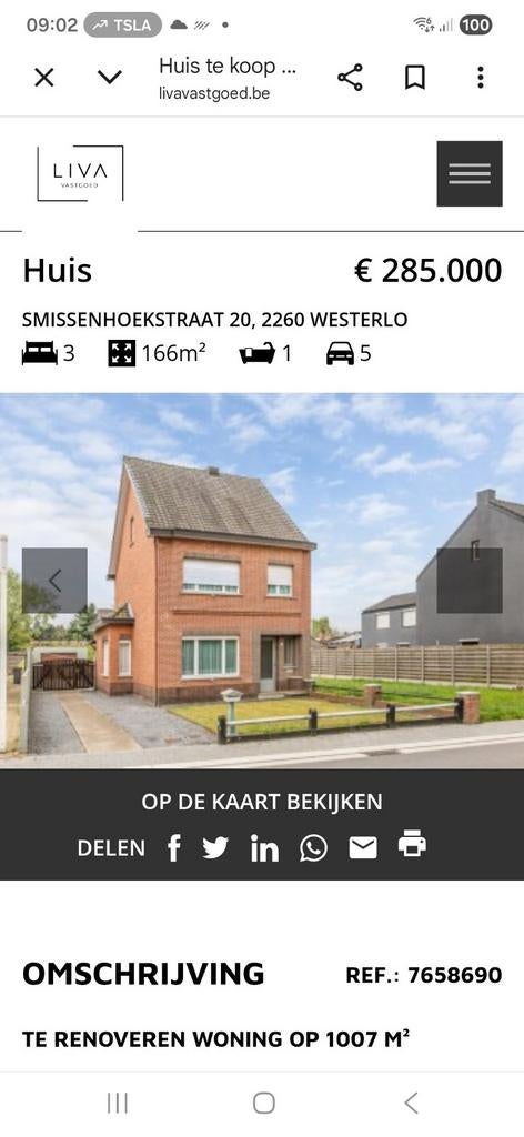 Huis te koop Zoerle Parwijs., Immo