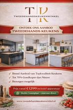 ⭐TWEEDEHANDSKEUKENSWINKEL KEUKENS BESPAAR TOT WEL 70% ⭐, Huis en Inrichting, Wit, Dubbelwandige keuken, Ophalen of Verzenden, Zo goed als nieuw