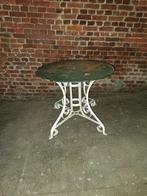 table de jardin ancienne en fer forgé très lourde robuste, Gebruikt, Ophalen of Verzenden, Metaal, Ovaal