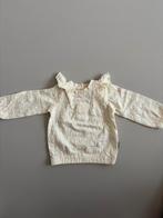 Cremekleurige longsleeve met structuur, Kinderen en Baby's, Babykleding | Maat 56, Ophalen, Meisje, Zo goed als nieuw, Hema