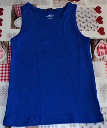 134/140 9/10 singlet t-shirt ZM débardeur blauw beschikbaar voor biedingen