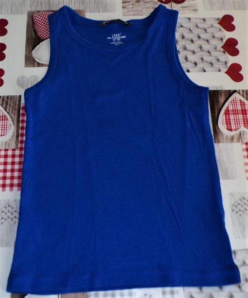 134/140 9/10 singlet t-shirt ZM débardeur blauw, Kinderen en Baby's, Kinderkleding | Maat 134, Zo goed als nieuw, Jongen, Shirt of Longsleeve