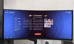 Alienware 34 Curved QD-OLED 175hz Gaming Monitor - AW3423DW, Computers en Software, Gebruikt, Alienware, Minder dan 1 ms, In hoogte verstelbaar