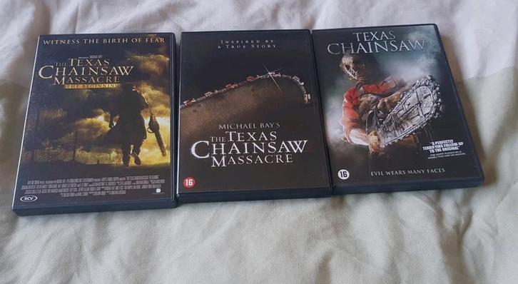 Texas chainsaw dvd's, Cd's en Dvd's, Dvd's | Horror, Zo goed als nieuw, Ophalen