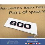 BRABUS 800 ROCKET STICKER LETTERS ZWART / ROOD LOGO ACHTERKL