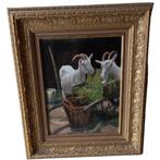 geitjes met kruiwagen Leon Engelen., Antiek en Kunst, Ophalen of Verzenden