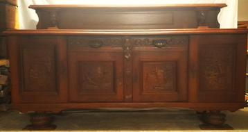 VINTAGE eikenhouten dressoir - jaren 1950 beschikbaar voor biedingen