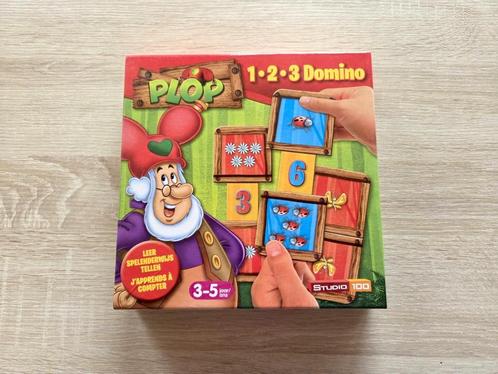 Kabouter Plop Domino, Kinderen en Baby's, Speelgoed | Educatief en Creatief, Gebruikt, Rekenen, Ophalen of Verzenden