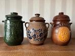 3 Rumtopf potten – West Germany keramiek, Antiek en Kunst, Antiek | Keramiek en Aardewerk, Ophalen of Verzenden