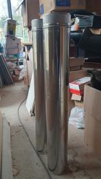 Schouw van dubbelwandige inox buizen 80mm diameter, Doe-het-zelf en Bouw, Buizen en Afvoer, Ophalen, Inox