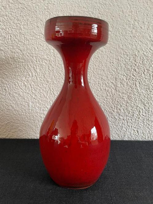 Rode vaas met brede hals – Amphora / Perignem, Antiquités & Art, Antiquités | Céramique & Poterie, Enlèvement ou Envoi