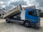 Camion Mercedes Atego 1218 porte-container, Euro 5, Stof, Blauw, Mercedes-Benz