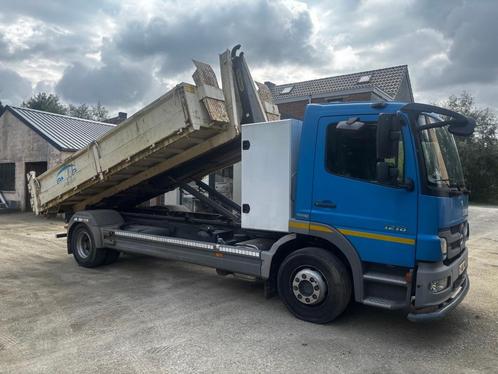 Camion Mercedes Atego 1218 porte-container, Auto's, Vrachtwagens, Particulier, Mercedes-Benz, Diesel, Euro 5, 2 deurs, Handgeschakeld