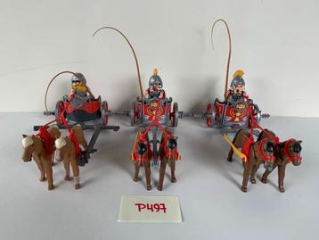 PLAYMOBIL P497: LOT 3 ROMEINSE STRIJDWAGENS - SET 5391 beschikbaar voor biedingen