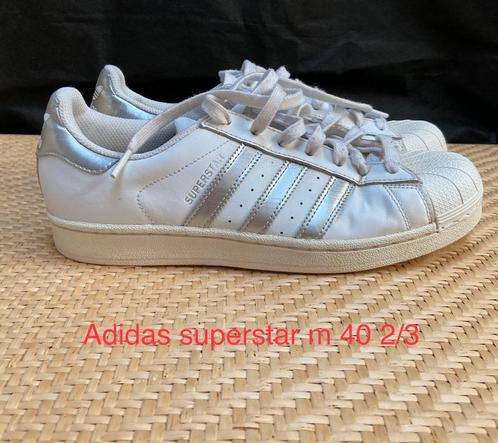 Nadruk Puno vloot ② Adidas originals superstar 80s sneakers, maat 40 2/3 — Schoenen — 2dehands